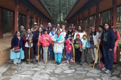 Begining Of The Taktsang Trek, Tiger's nest, Paro, Bhutan